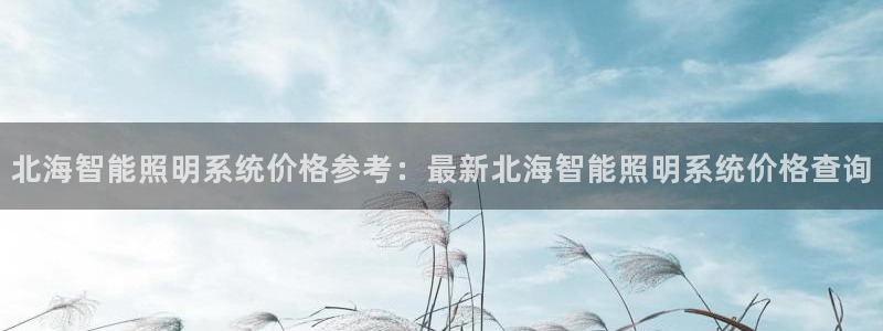 千亿国际手机官网app:北海智能照明系统价格参考:最新北海智能照明系统价格查询