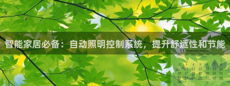 千亿国际手机版下载官网:智能家居必备:自动照明控制系统,提升舒适性和节能
