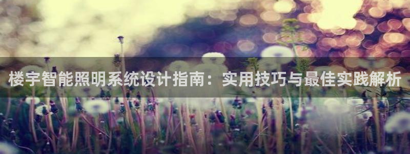 千亿国际游戏平台网站:楼宇智能照明系统设计指南:实用技巧与最佳实践解析